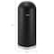Global Industrial Round Indoor Metal Can, Black, Steel, 15-3/8 in 641596BK - alternate 8